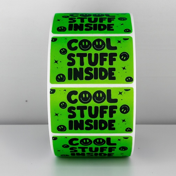 📦 "Cool Stuff Inside" Stickers for Packages | Customer Experience Labels - Picture 2 of 11